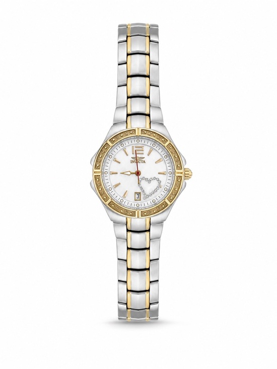 Invicta Two-Tone Gold and Silver Women\'s Watch with White Dial main image 6